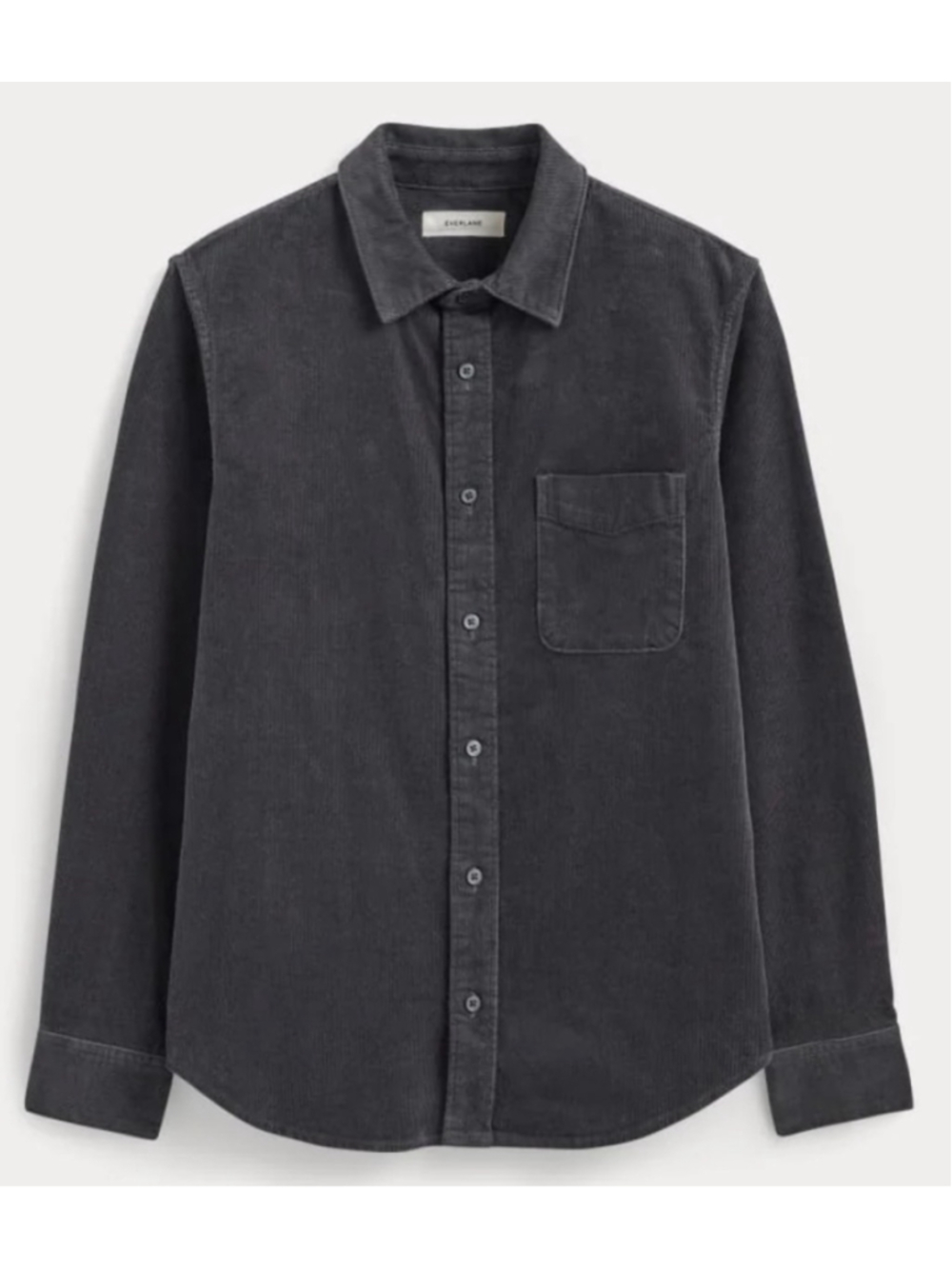 Women’s Everlane Corduroy Casual Button Down Shirt, Size S, Black